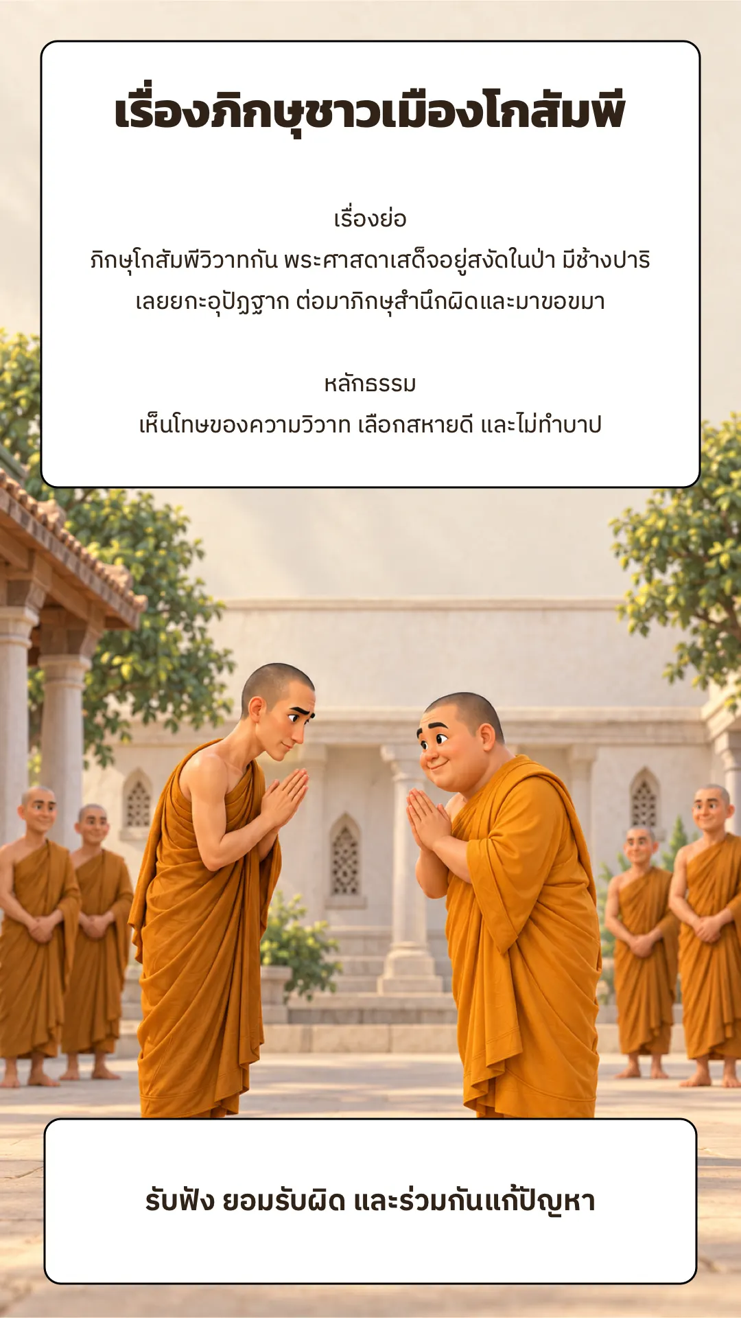 เรื่องภิกษุชาวเมืองโกสัมพี ปกหลัง