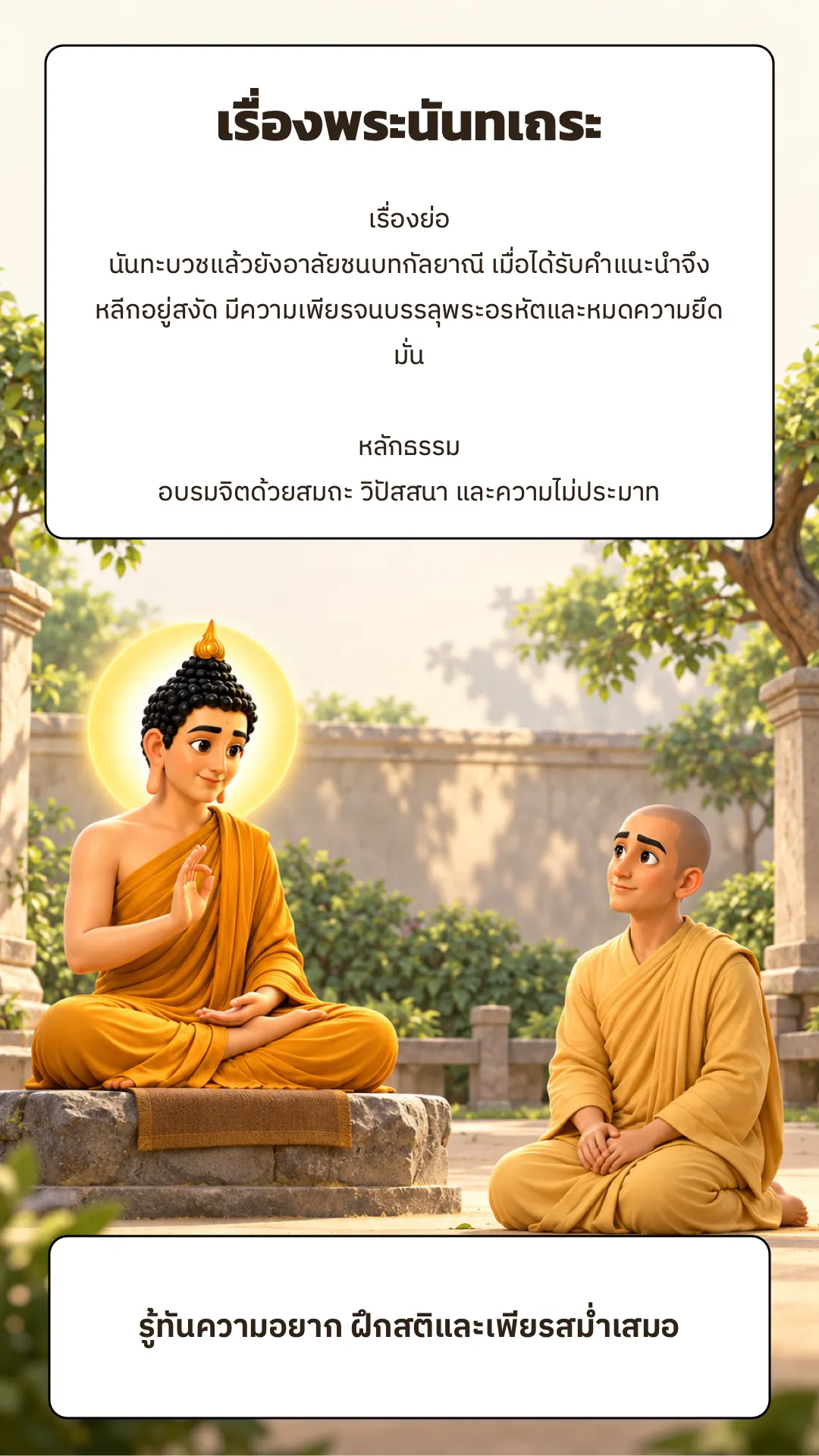 เรื่องพระนันทเถระ ปกหลัง