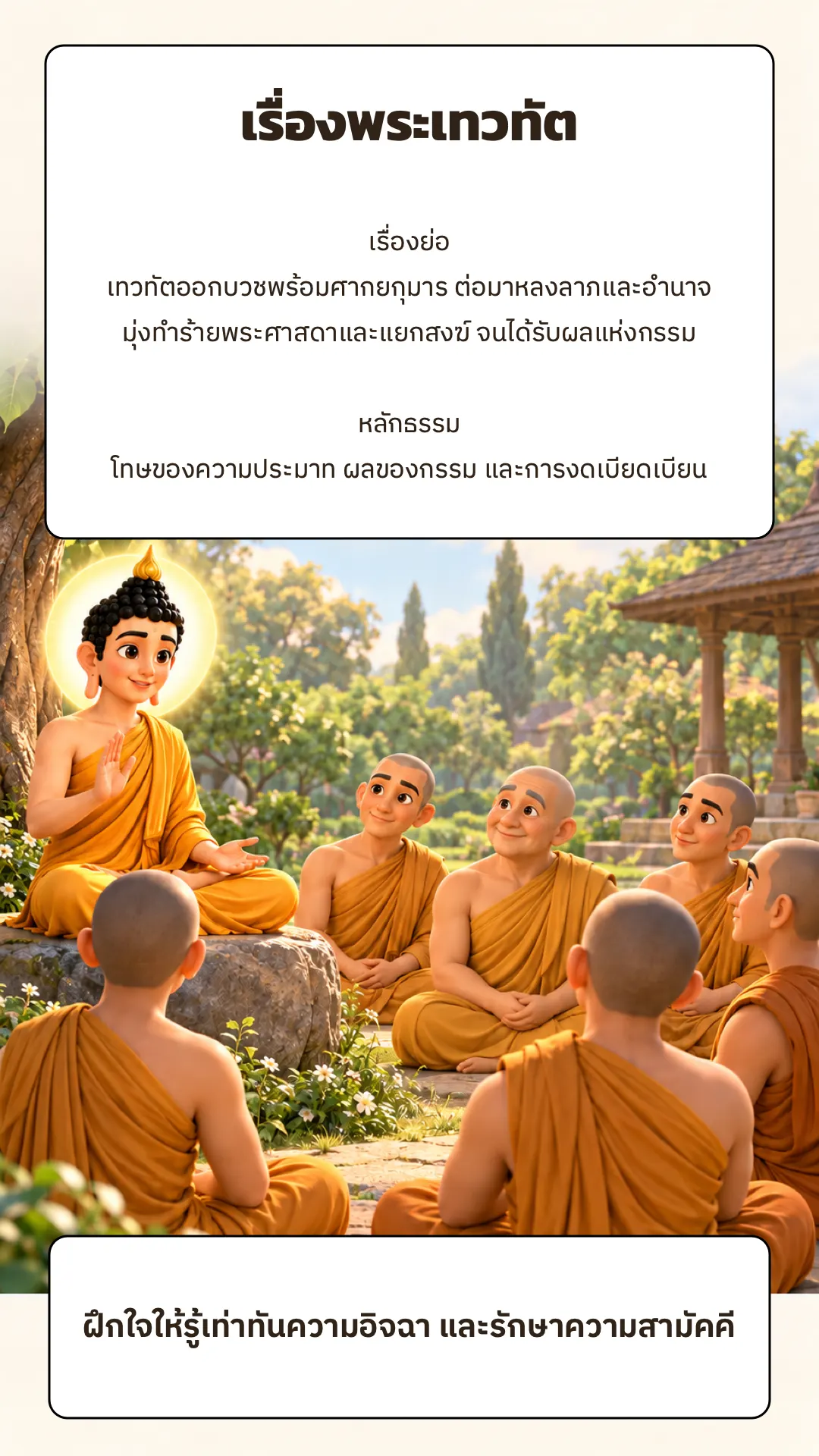 เรื่องพระเทวทัต ปกหลัง