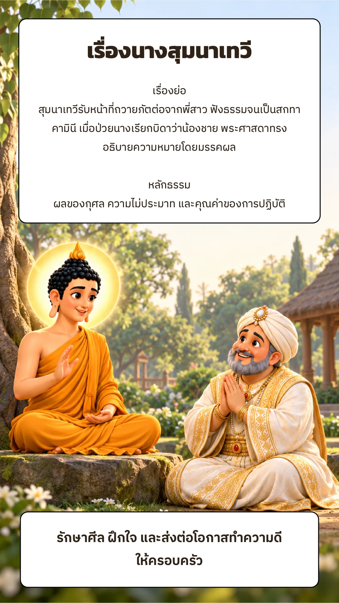 เรื่องนางสุมนาเทวี ปกหลัง
