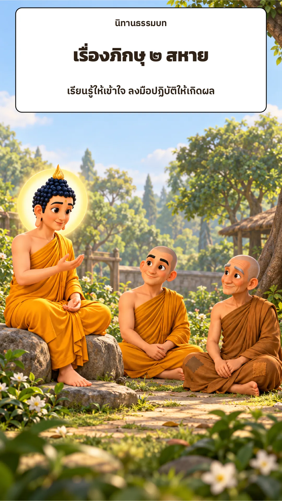 ปกเรื่อง เรื่องภิกษุสองสหาย