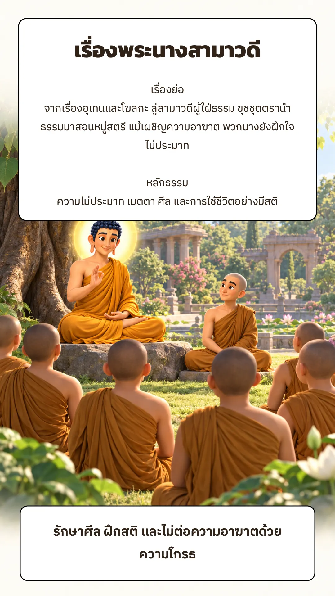 เรื่องพระนางสามาวดี ปกหลัง