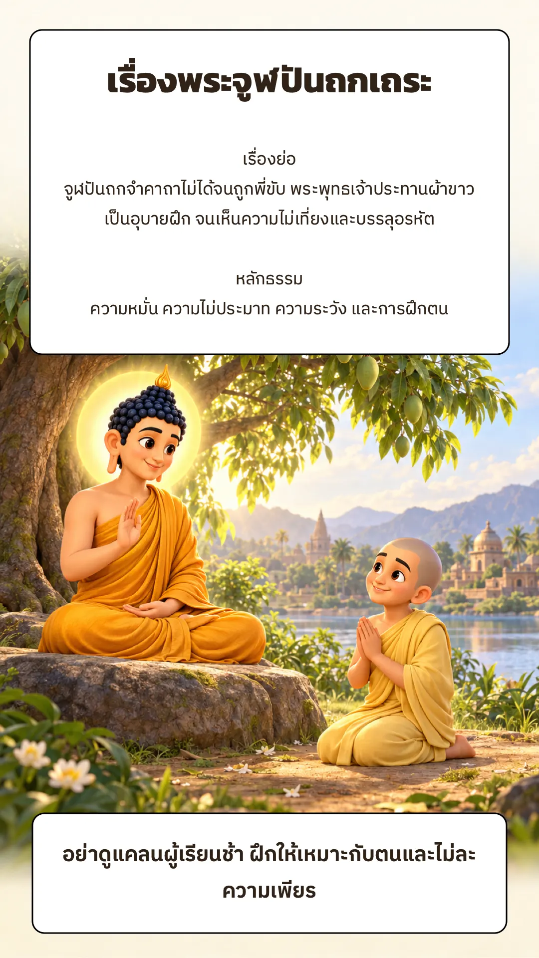 เรื่องพระจูฬปันถกเถระ ปกหลัง