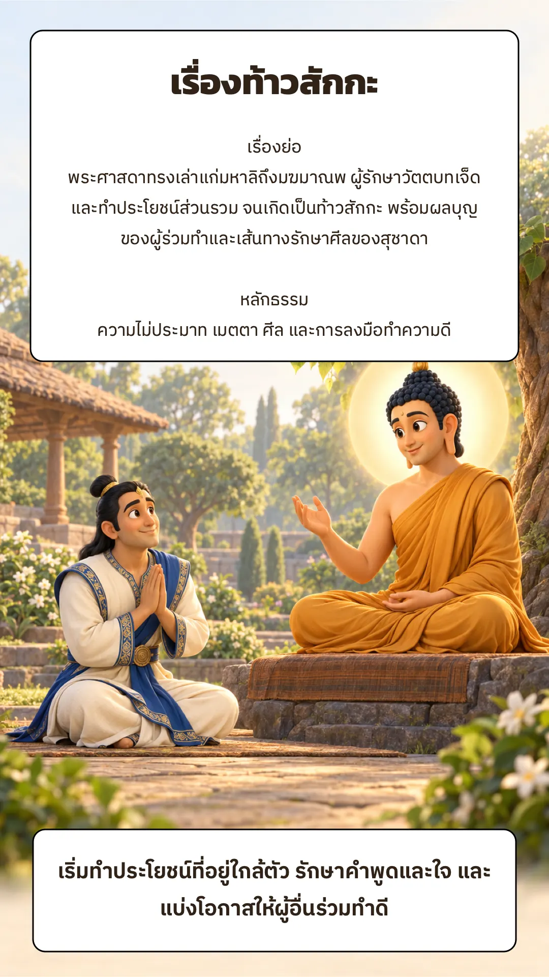 เรื่องท้าวสักกะ ปกหลัง