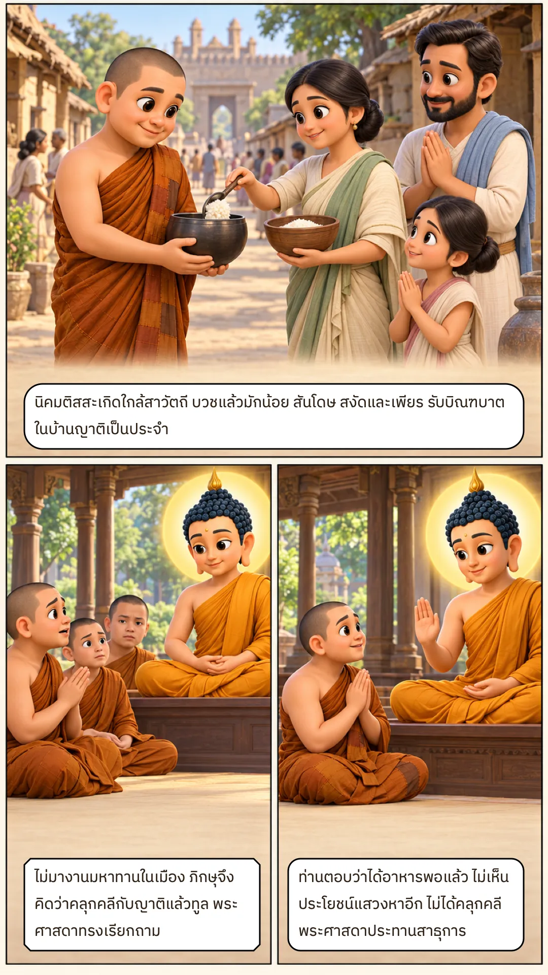 เรื่องพระติสสเถระผู้มีปกติอยู่ในนิคม หน้า 1