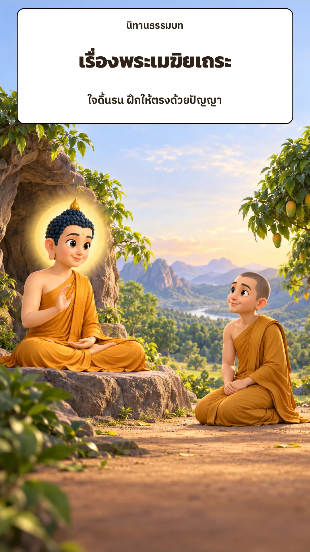 ปกเรื่อง เรื่องพระเมฆิยเถระ