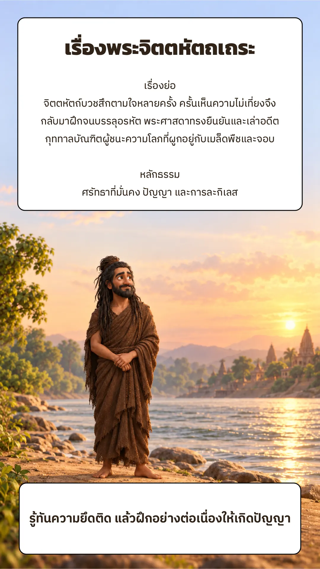 เรื่องพระจิตตหัตถเถระ ปกหลัง