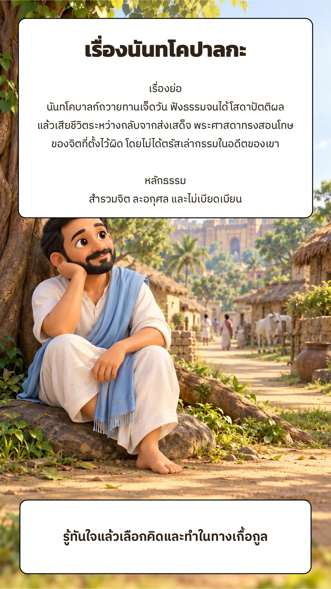 เรื่องนันทโคปาลกะ ปกหลัง