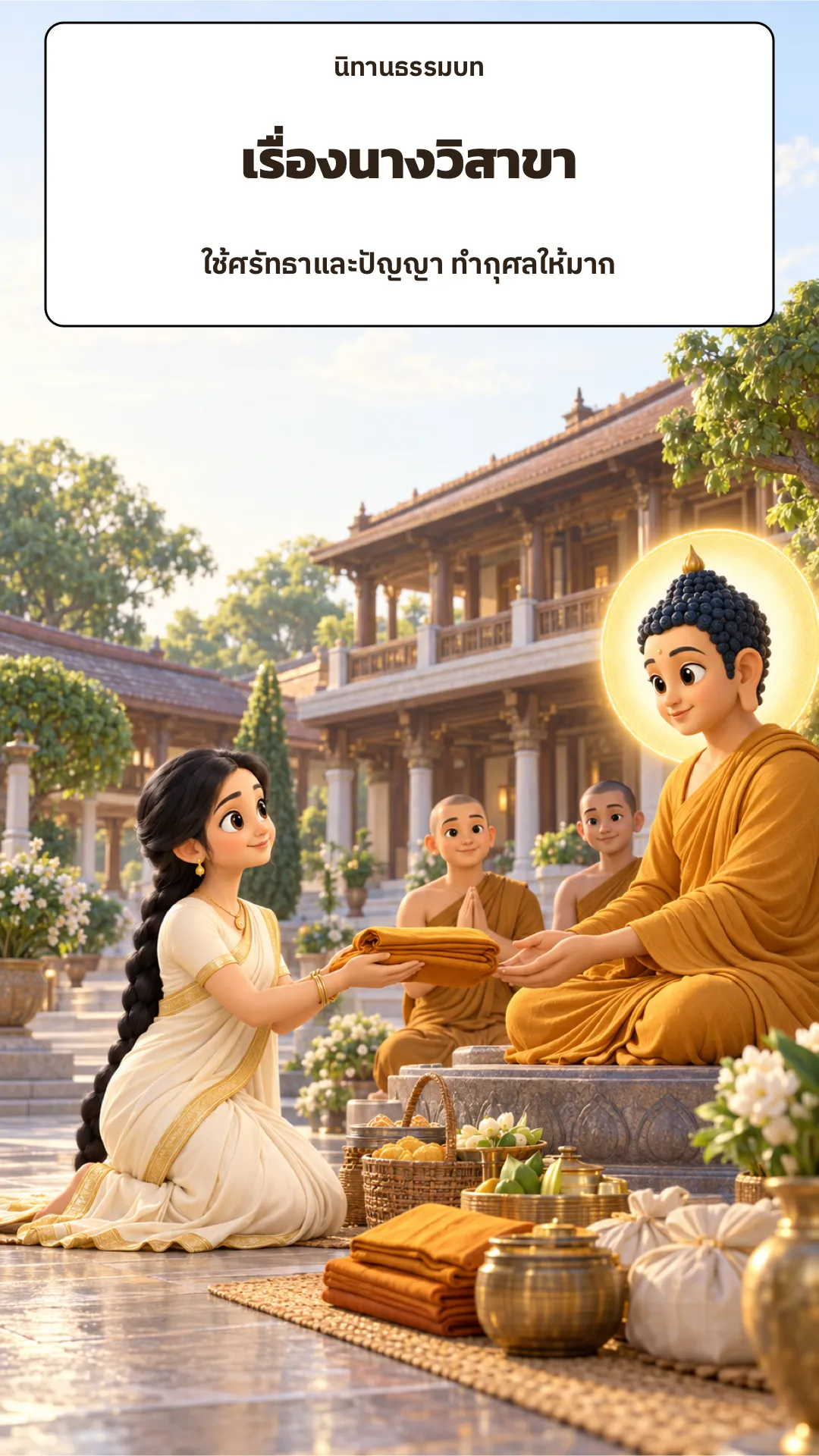 ปกเรื่อง เรื่องนางวิสาขา