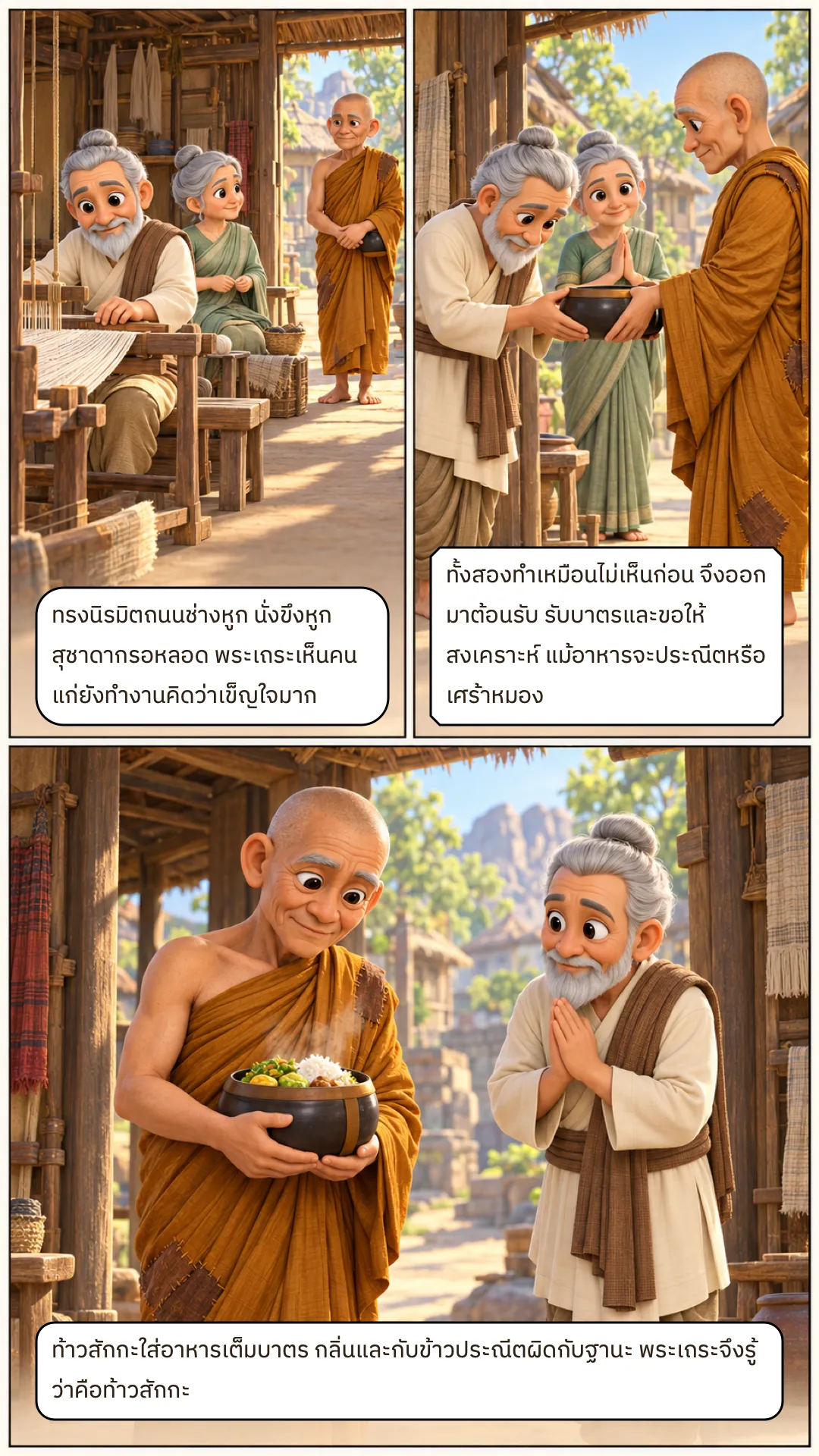 เรื่องถวายบิณฑบาตแก่พระมหากัสสปเถระ หน้า 2