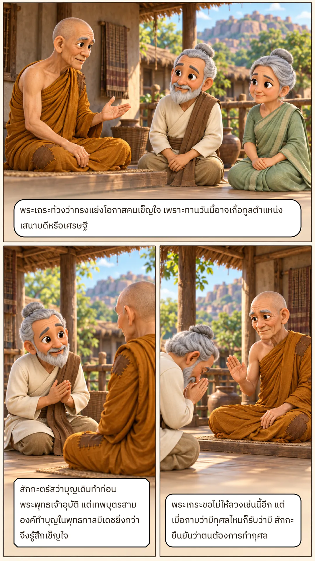 เรื่องถวายบิณฑบาตแก่พระมหากัสสปเถระ หน้า 3