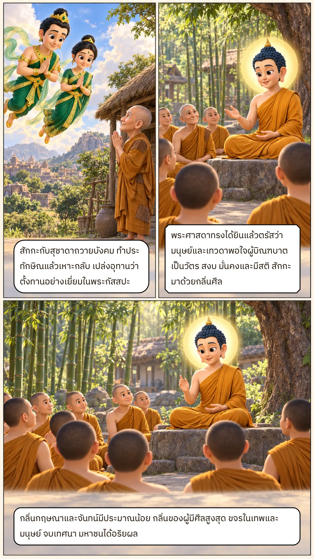 เรื่องถวายบิณฑบาตแก่พระมหากัสสปเถระ หน้า 4