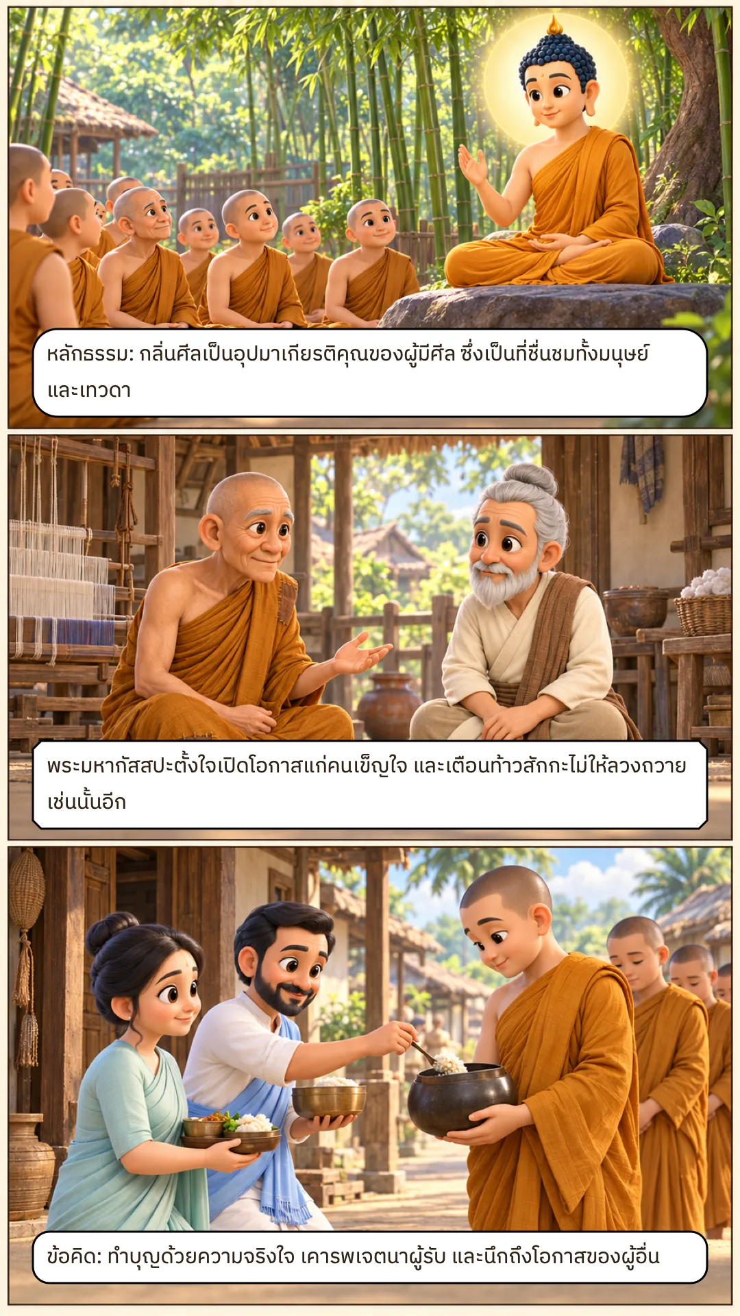 เรื่องถวายบิณฑบาตแก่พระมหากัสสปเถระ หน้า 5
