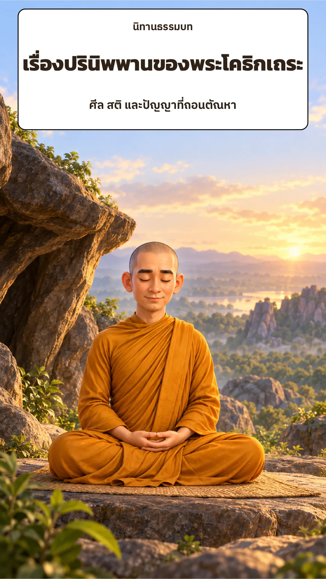 ปกเรื่อง เรื่องปรินิพพานของพระโคธิกเถระ