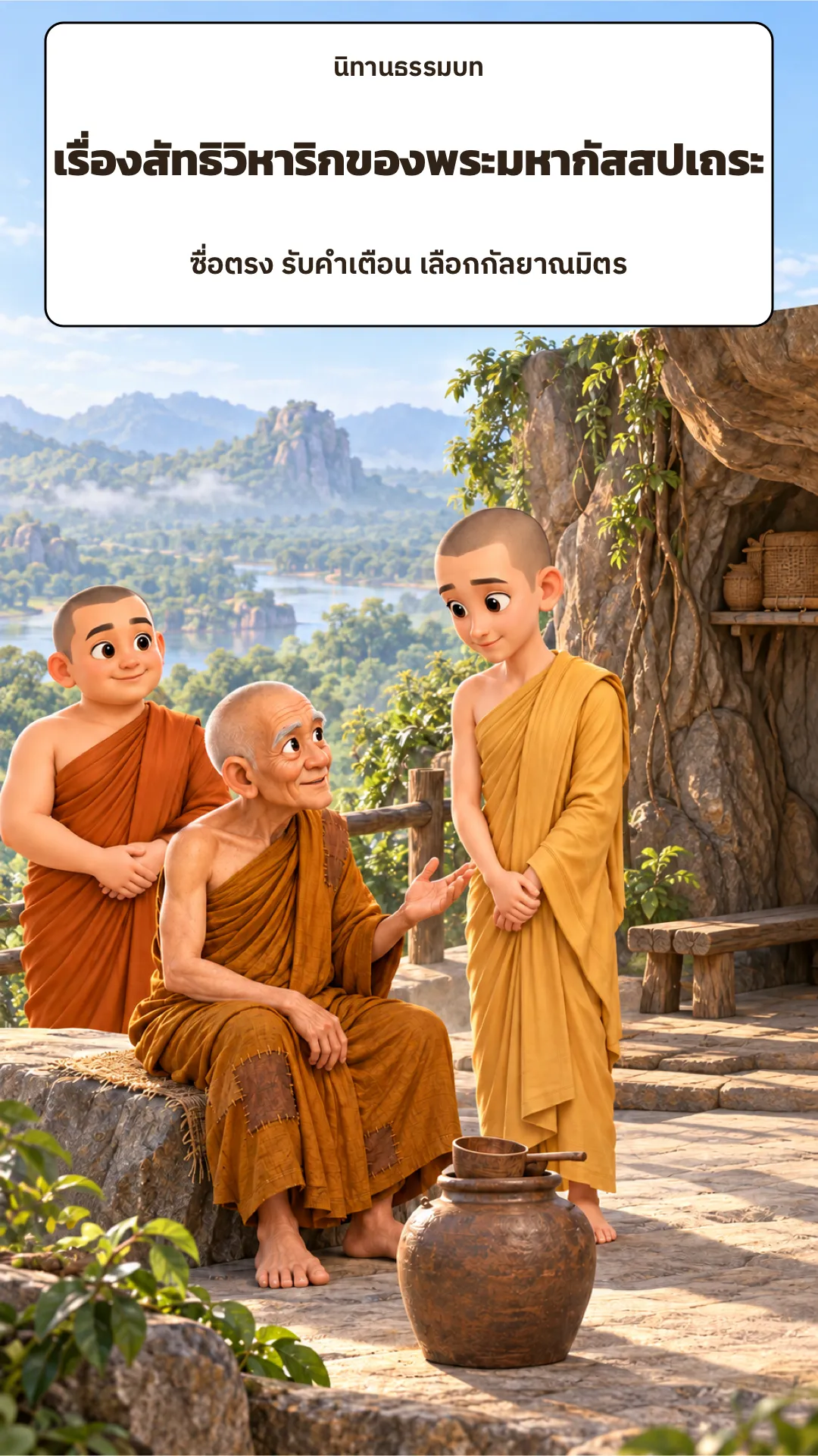 ปกเรื่อง เรื่องสัทธิวิหาริกของพระมหากัสสปเถระ