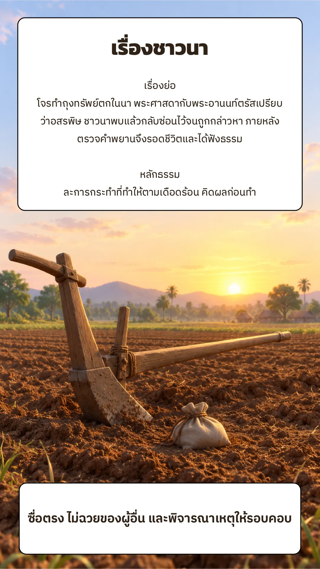 เรื่องชาวนา ปกหลัง