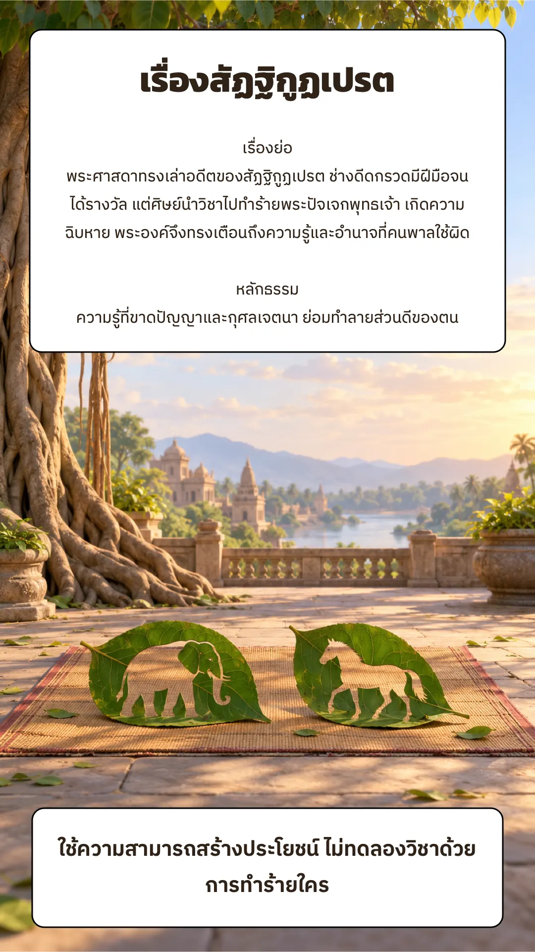 เรื่องสัฏฐิกูฏเปรต ปกหลัง