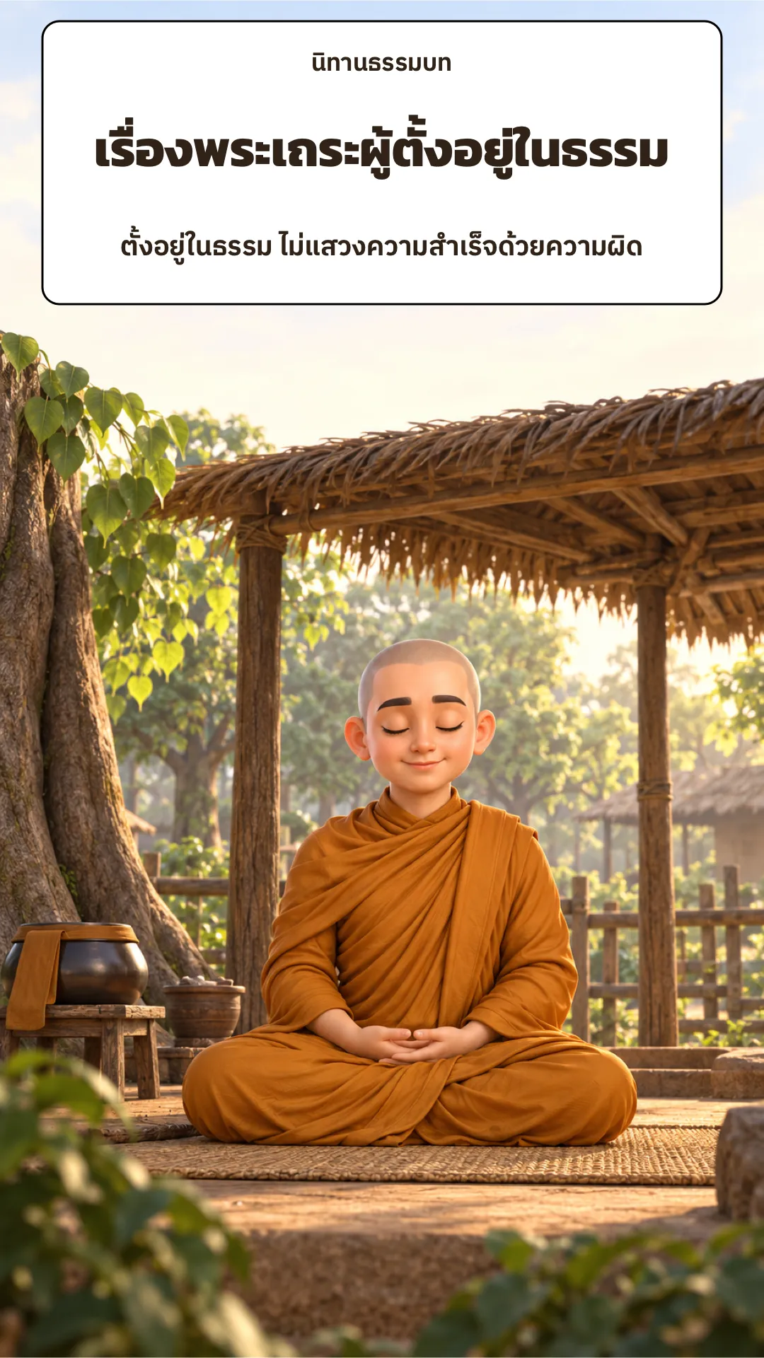 ปกเรื่อง เรื่องพระเถระผู้ตั้งอยู่ในธรรม