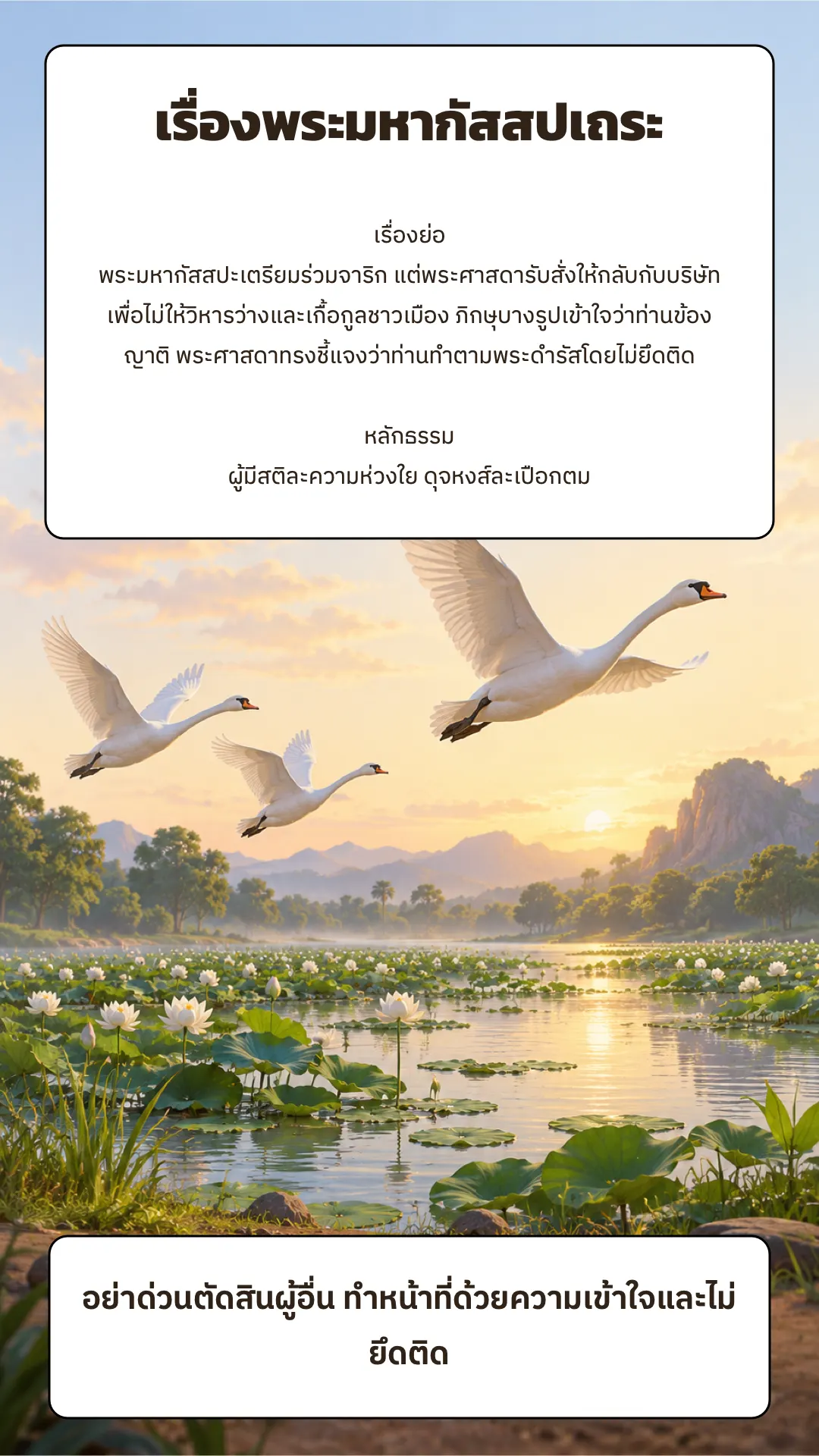 เรื่องพระมหากัสสปเถระ ปกหลัง