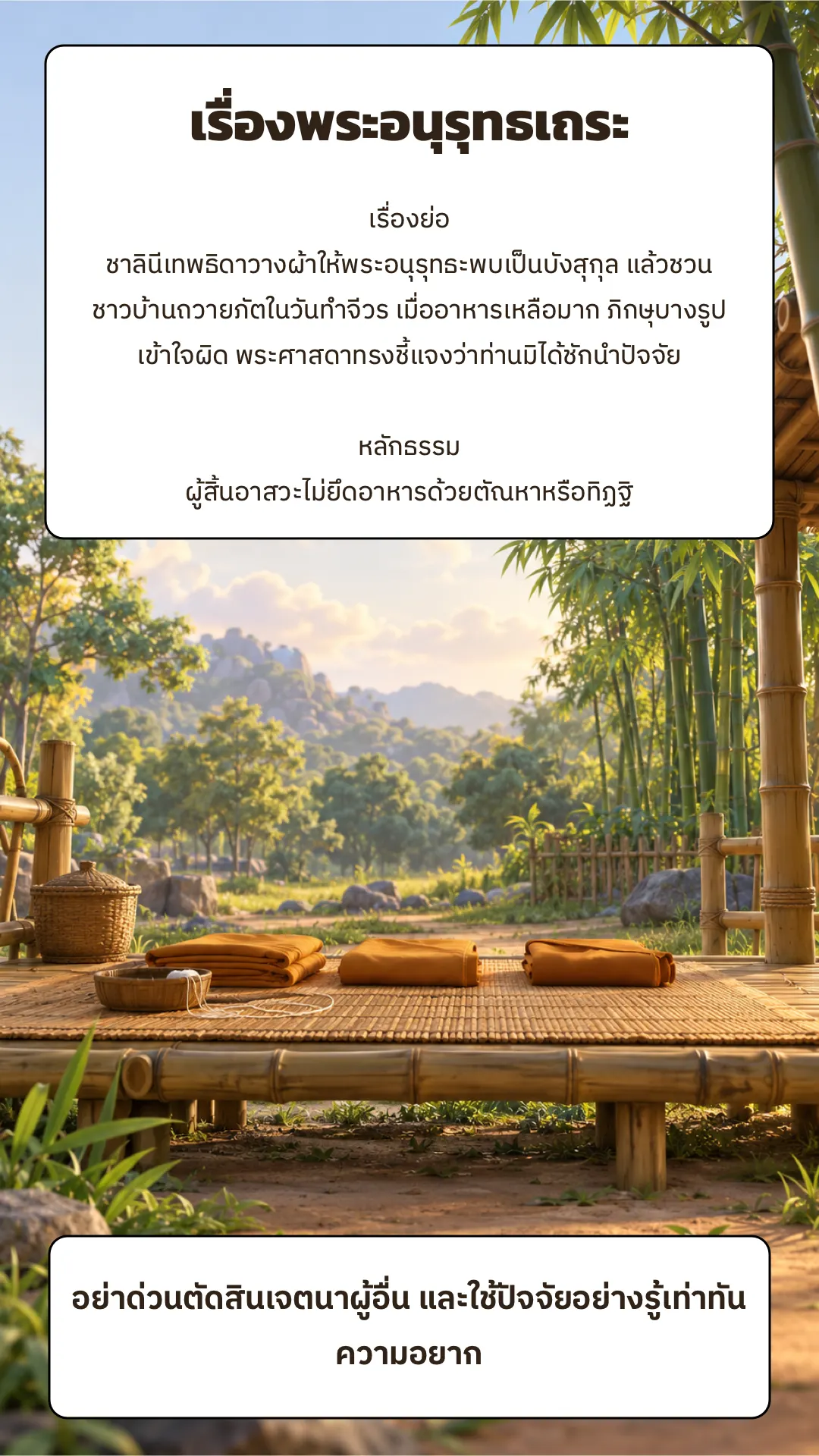 เรื่องพระอนุรุทธเถระ ปกหลัง