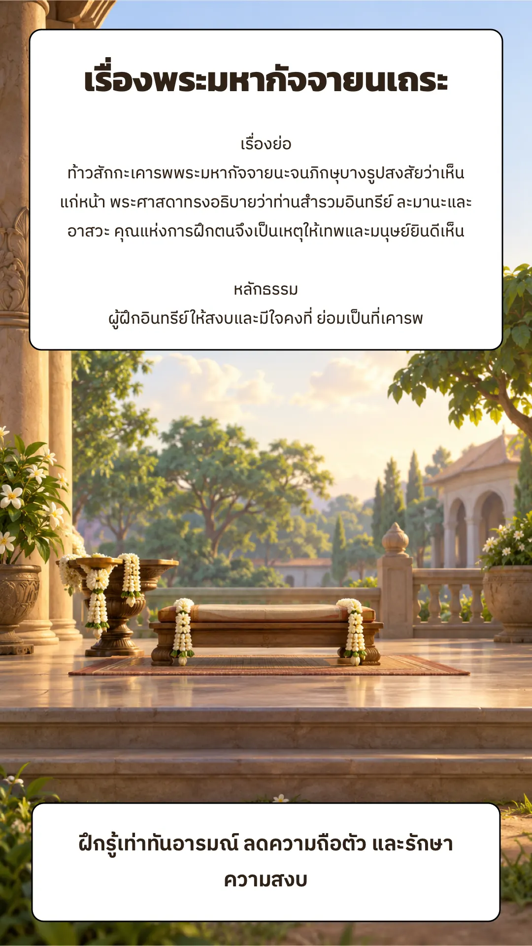 เรื่องพระมหากัจจายนเถระ ปกหลัง
