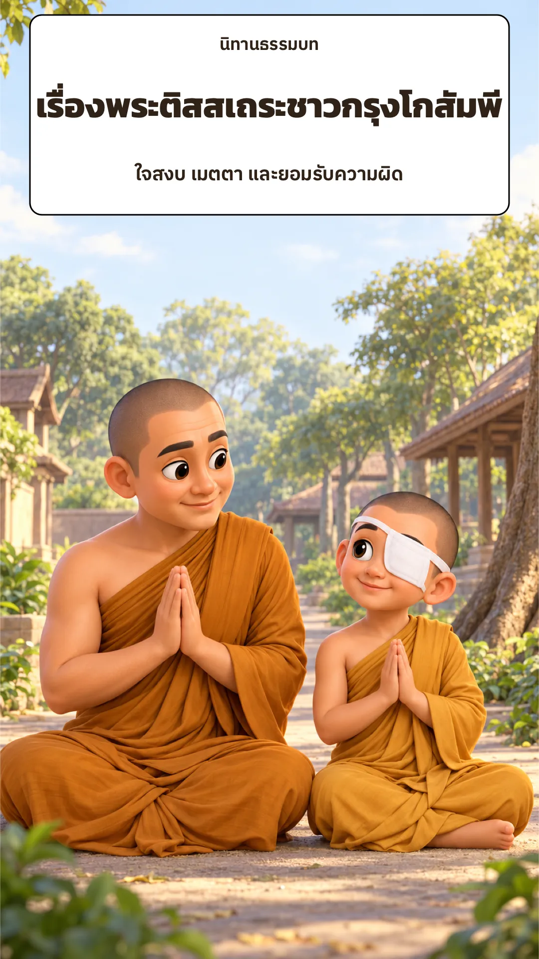 ปกเรื่อง เรื่องพระติสสเถระชาวกรุงโกสัมพี