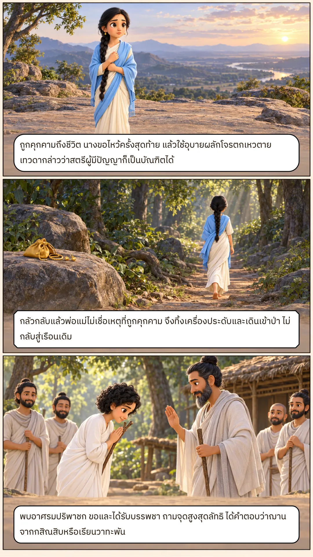 เรื่องพระกุณฑลเกสีเถรี หน้า 3