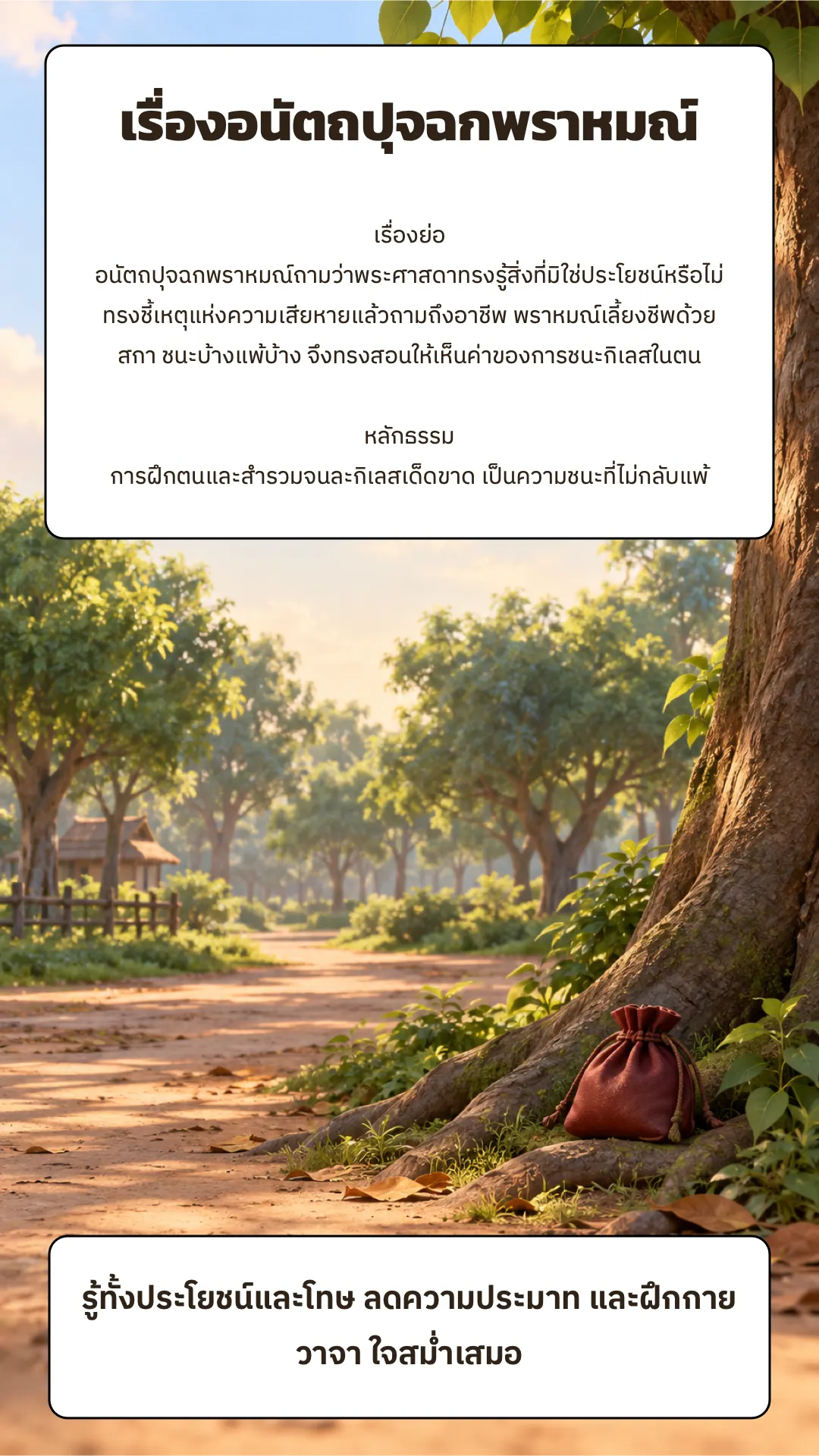 เรื่องอนัตถปุจฉกพราหมณ์ ปกหลัง