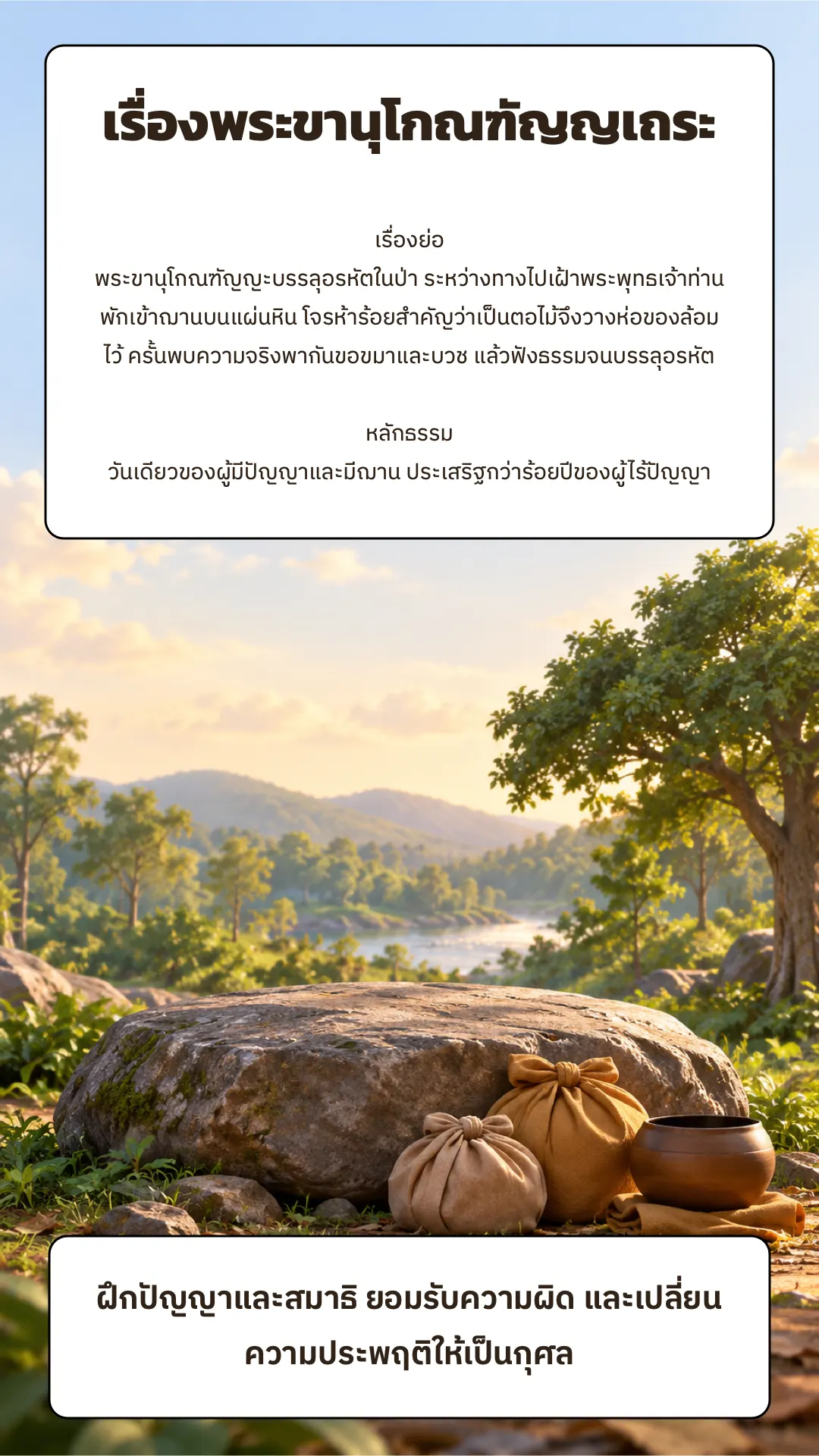 เรื่องพระขานุโกณฑัญญเถระ ปกหลัง