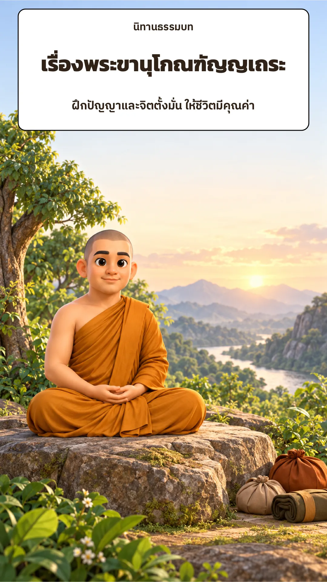 ปกเรื่อง เรื่องพระขานุโกณฑัญญเถระ