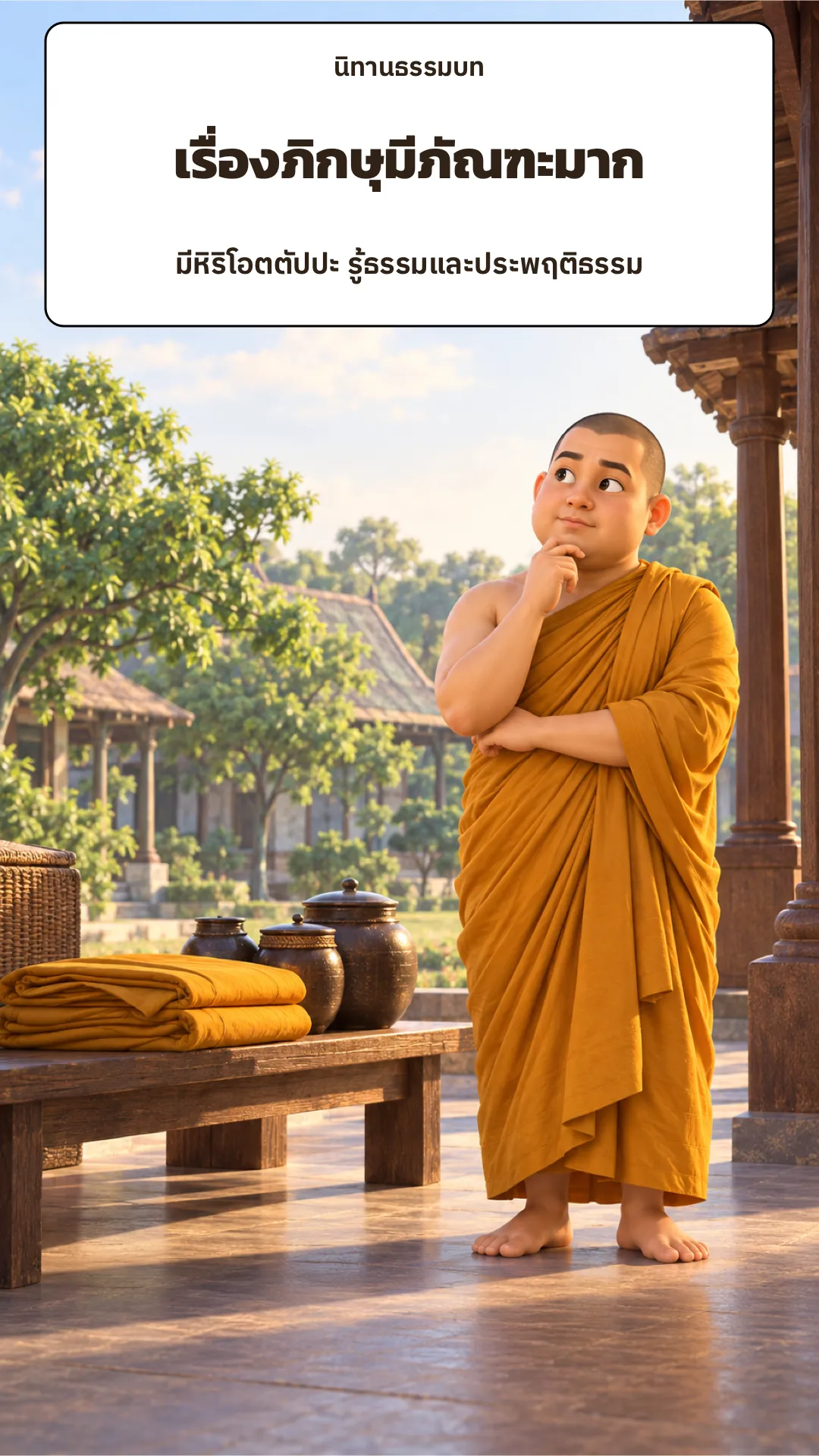 ปกเรื่อง เรื่องภิกษุมีภัณฑะมาก