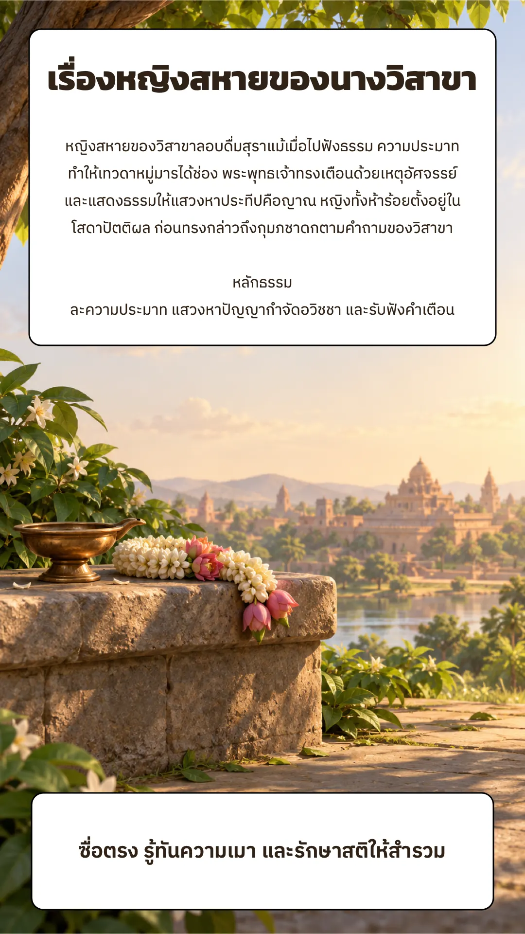 เรื่องหญิงสหายของนางวิสาขา ปกหลัง