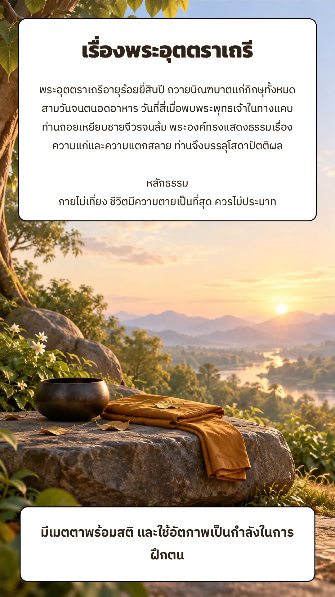 เรื่องพระอุตตราเถรี ปกหลัง