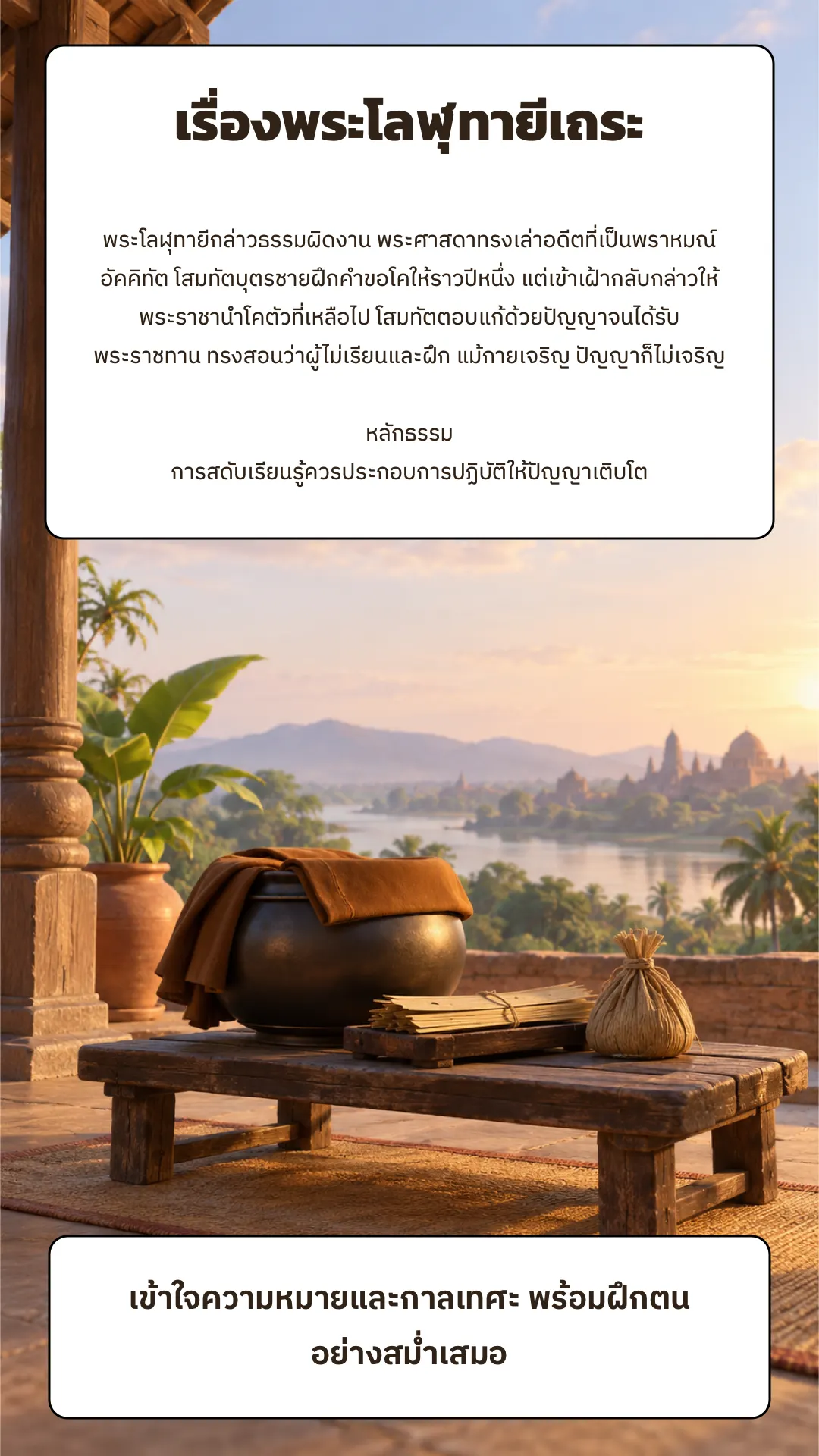เรื่องพระโลฬุทายีเถระ ปกหลัง