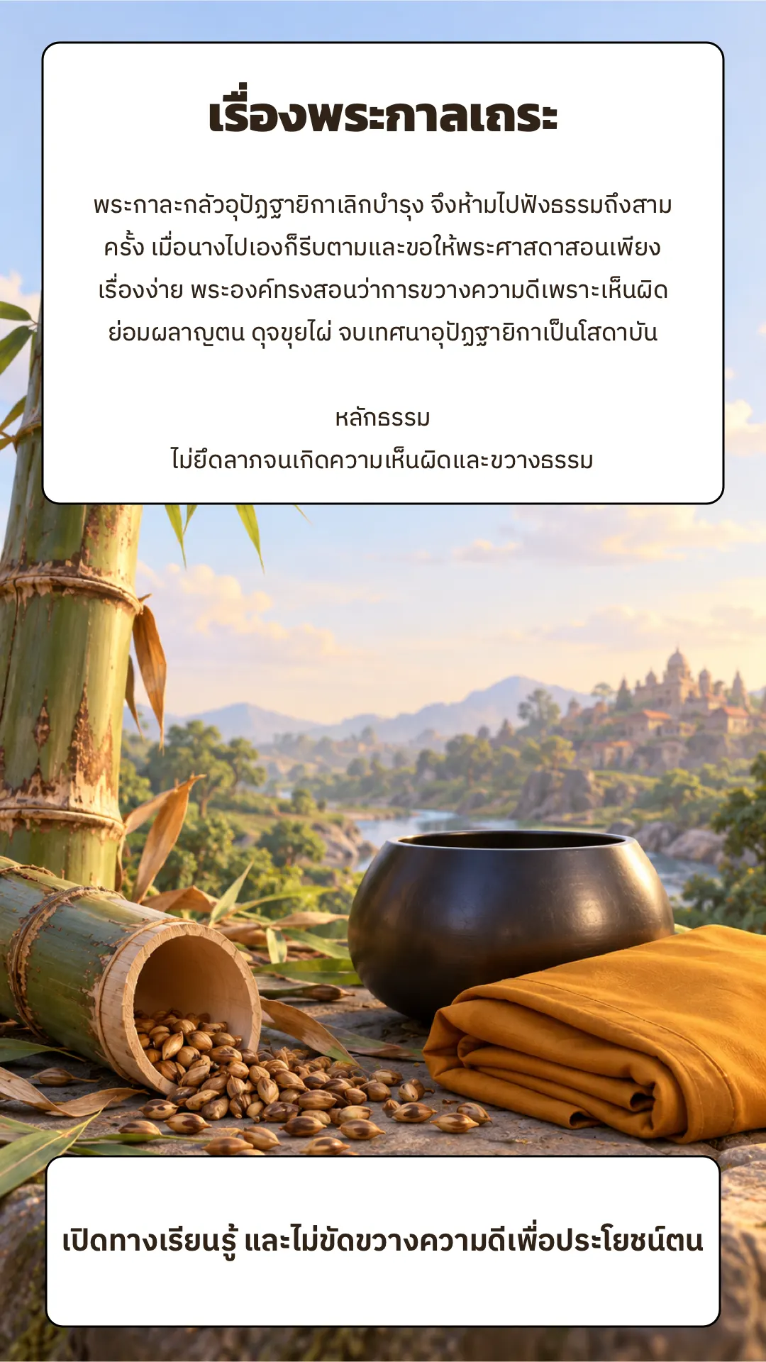 เรื่องพระกาลเถระ ปกหลัง