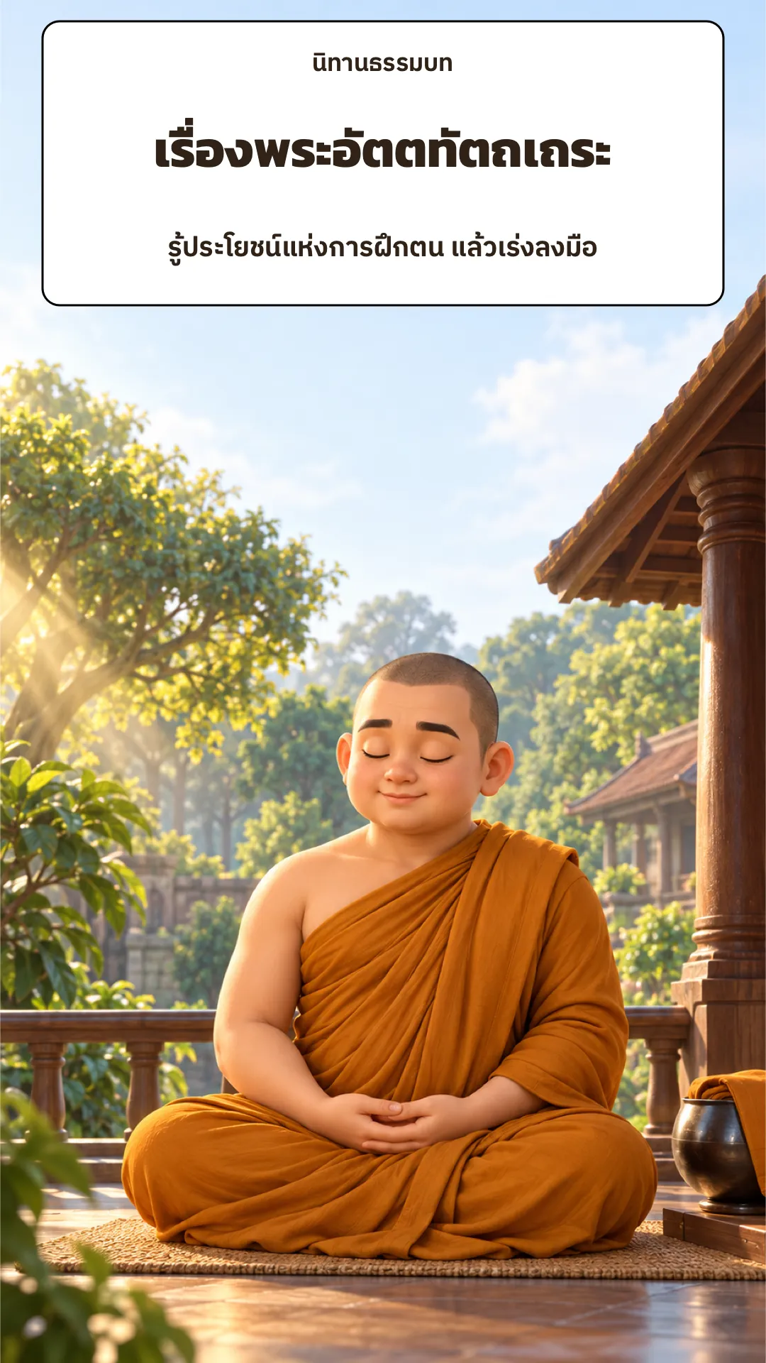 ปกเรื่อง เรื่องพระอัตตทัตถเถระ