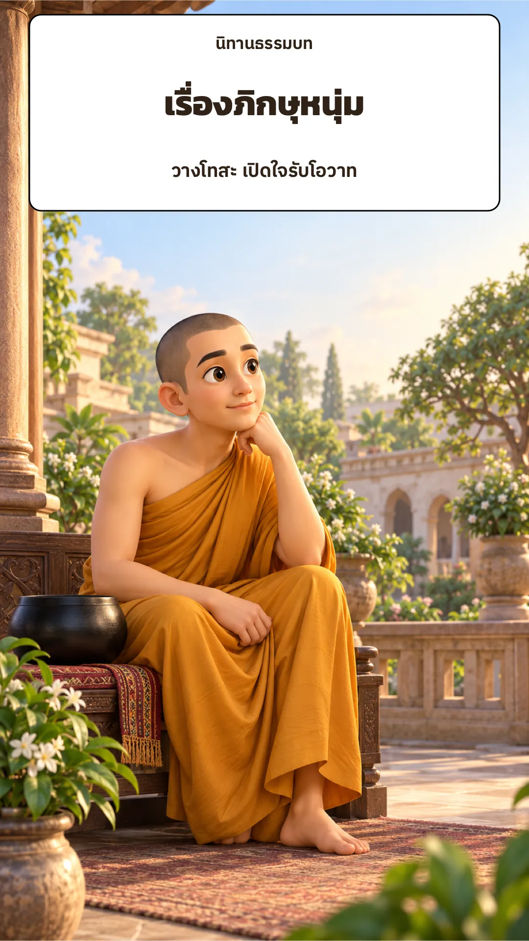ปกเรื่อง เรื่องภิกษุหนุ่ม