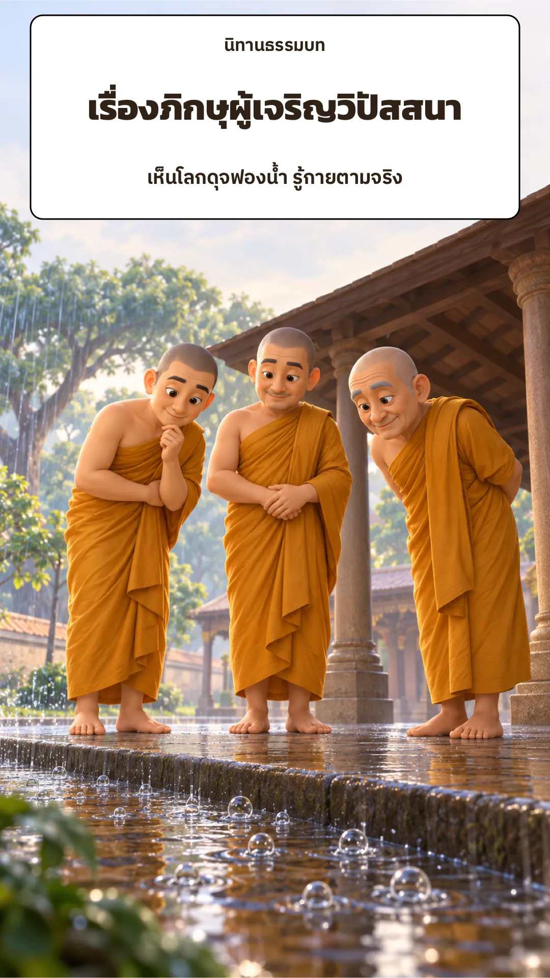 ปกเรื่อง เรื่องภิกษุผู้เจริญวิปัสสนา