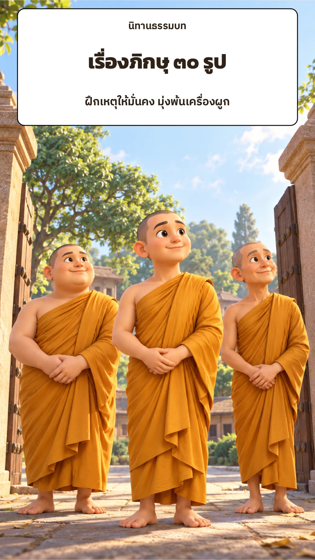 ปกเรื่อง เรื่องภิกษุสามสิบรูป