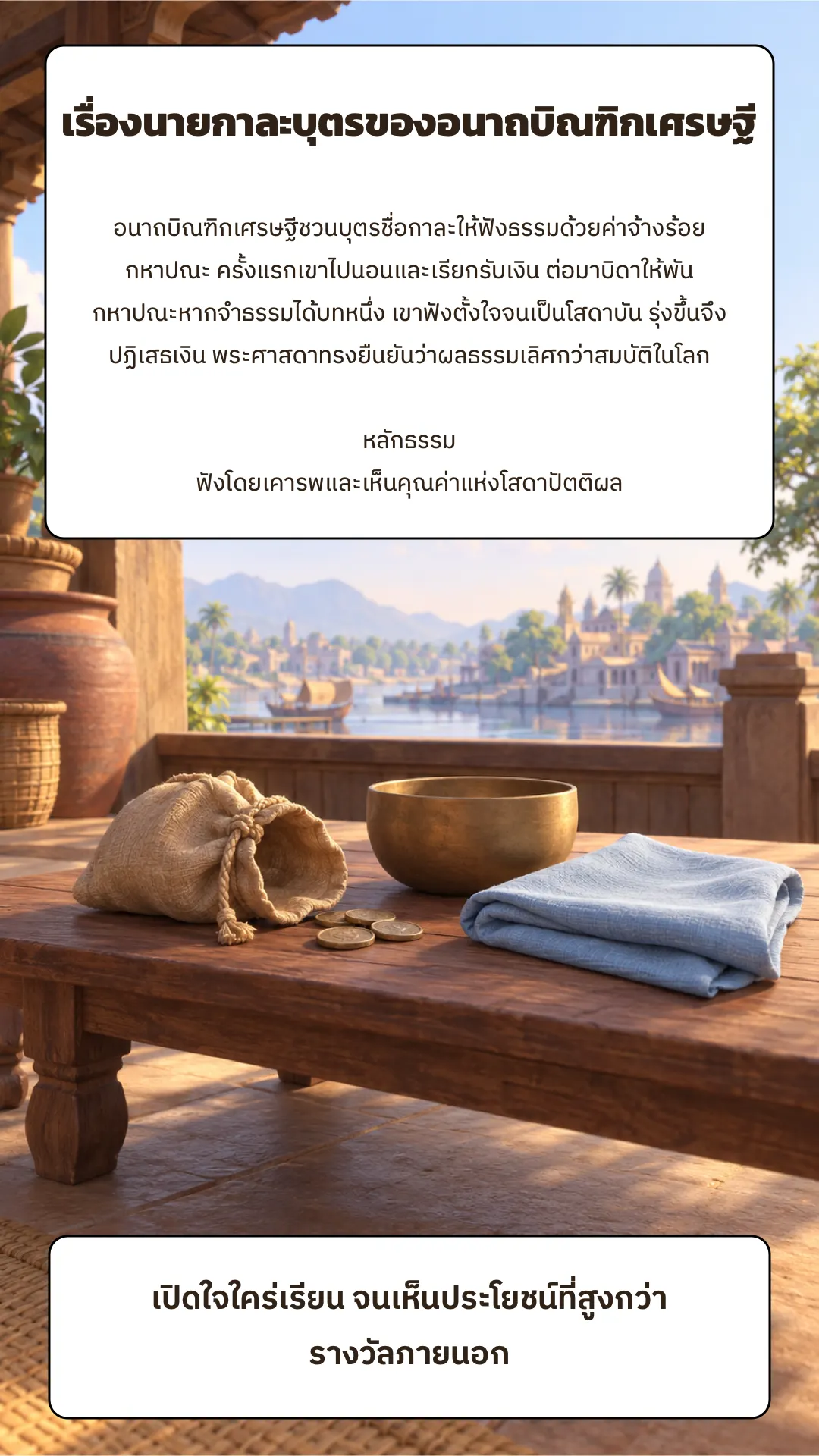 เรื่องนายกาละบุตรของอนาถบิณฑิกเศรษฐี ปกหลัง