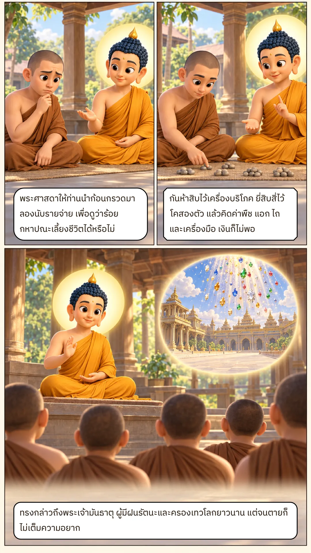 เรื่องภิกษุผู้ไม่ยินดี หน้า 2