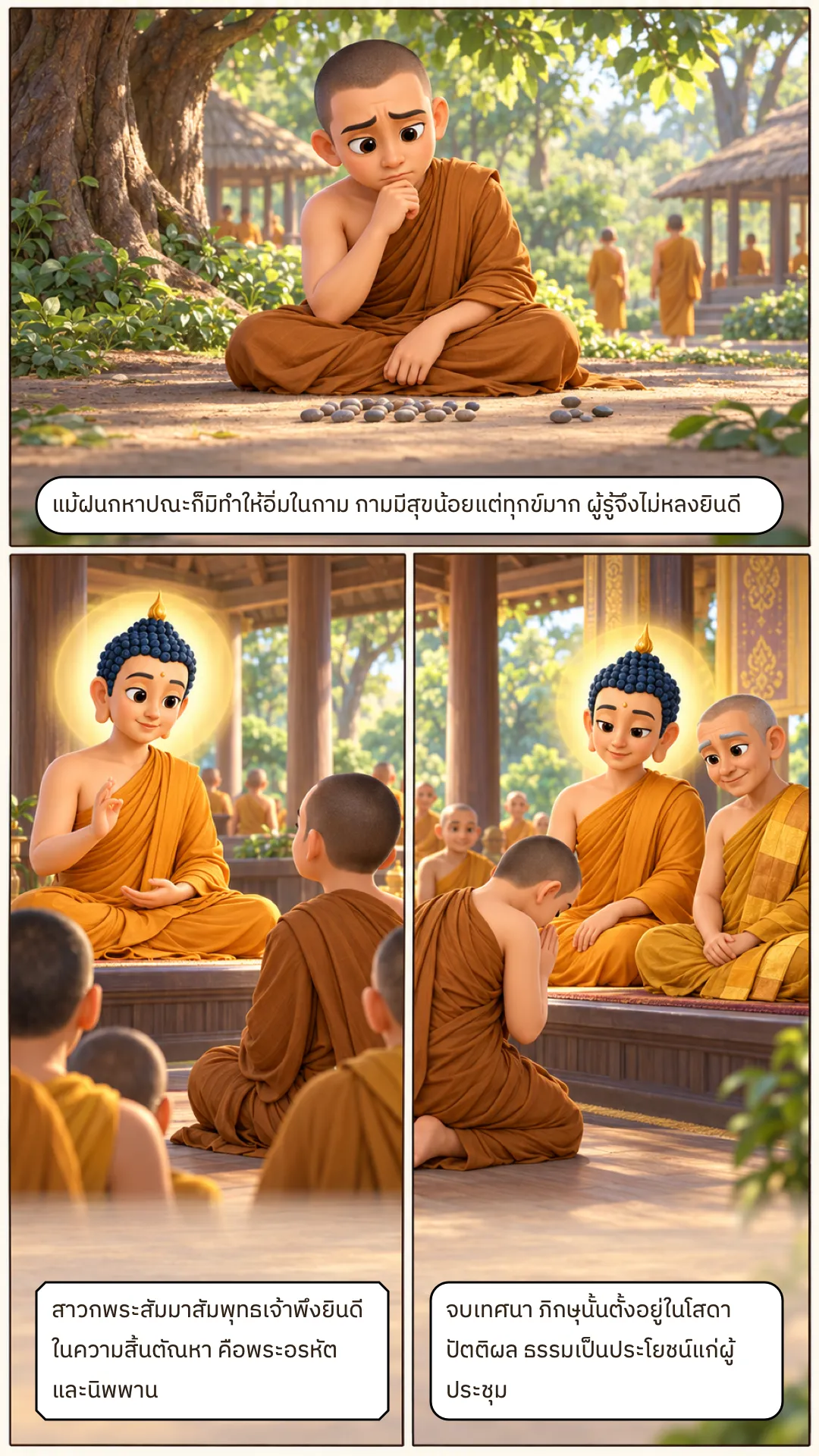 เรื่องภิกษุผู้ไม่ยินดี หน้า 3