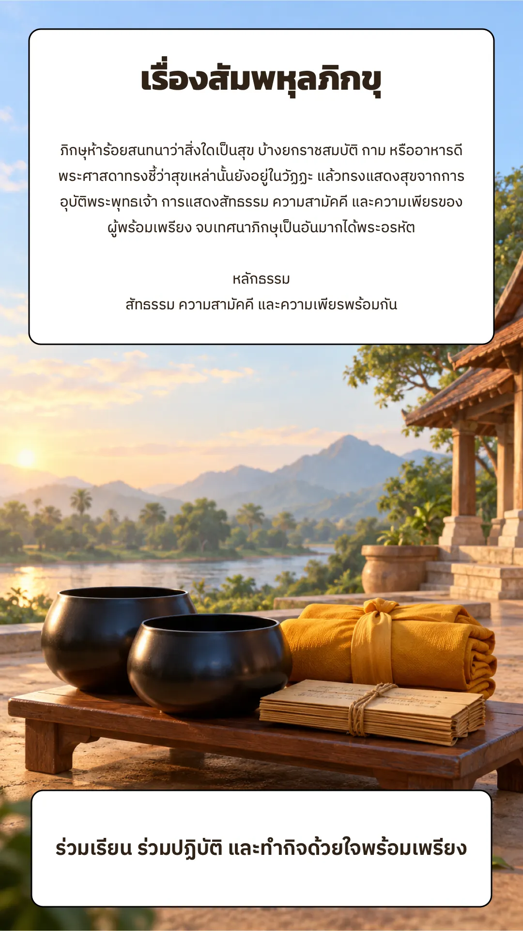 เรื่องสัมพหุลภิกขุ ปกหลัง