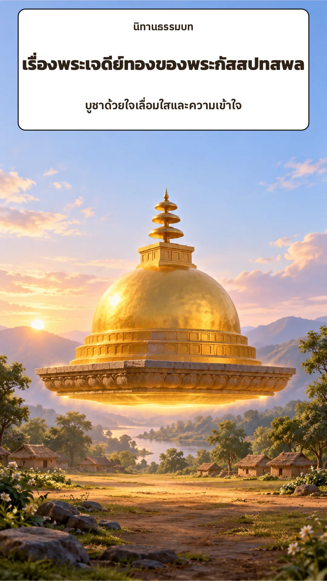 ปกเรื่อง เรื่องพระเจดีย์ทองของพระกัสสปทสพล