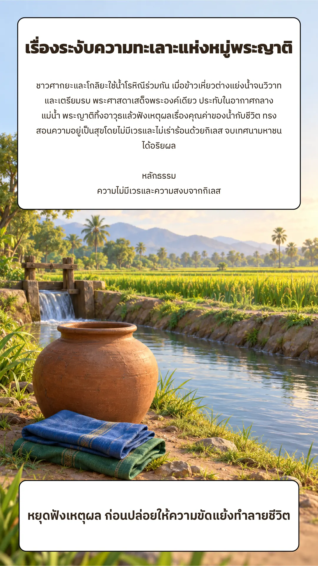 เรื่องระงับความทะเลาะแห่งหมู่พระญาติ ปกหลัง