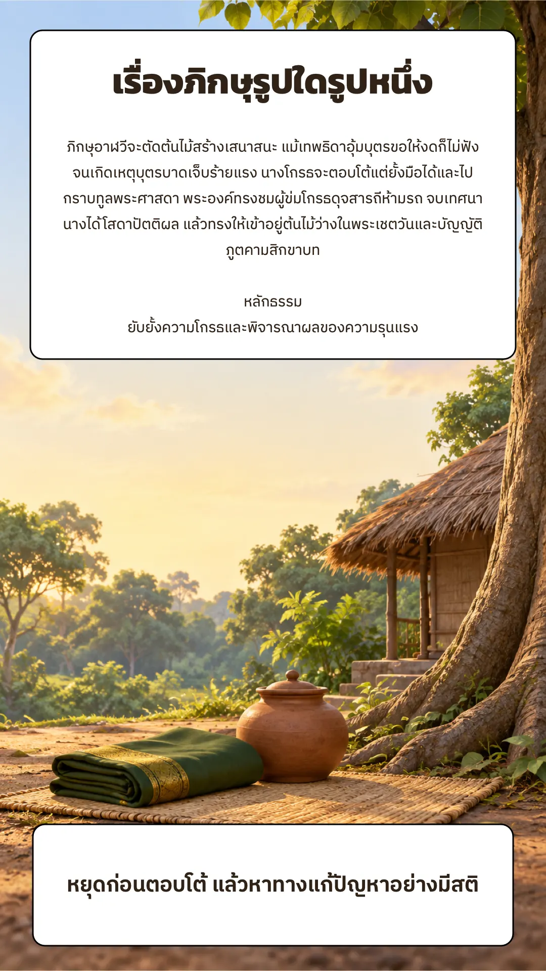 เรื่องภิกษุรูปใดรูปหนึ่ง ปกหลัง