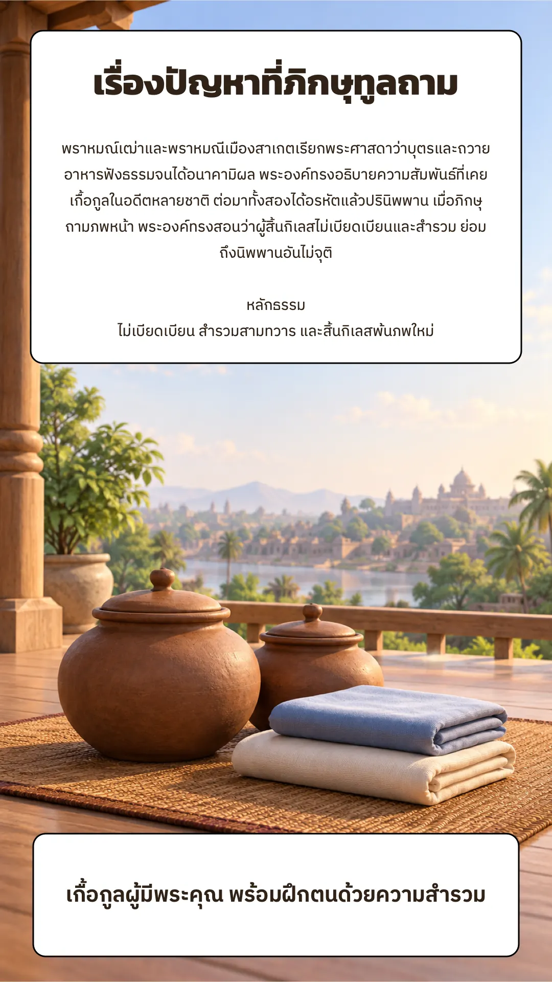 เรื่องปัญหาที่ภิกษุทูลถาม ปกหลัง