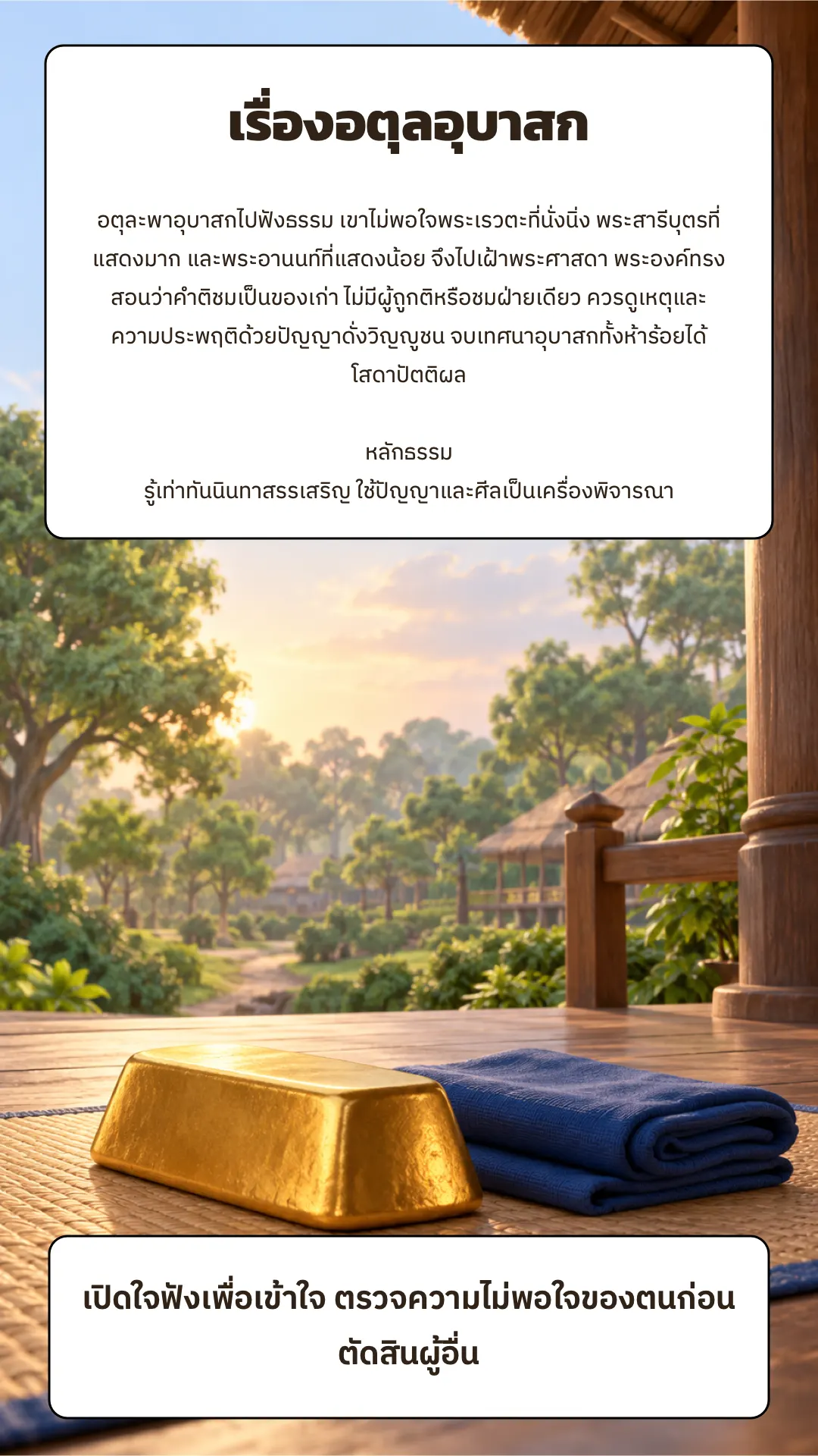 เรื่องอตุลอุบาสก ปกหลัง