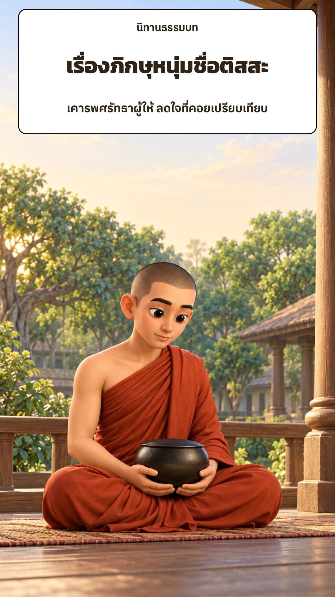 ปกเรื่อง เรื่องภิกษุหนุ่มชื่อติสสะ