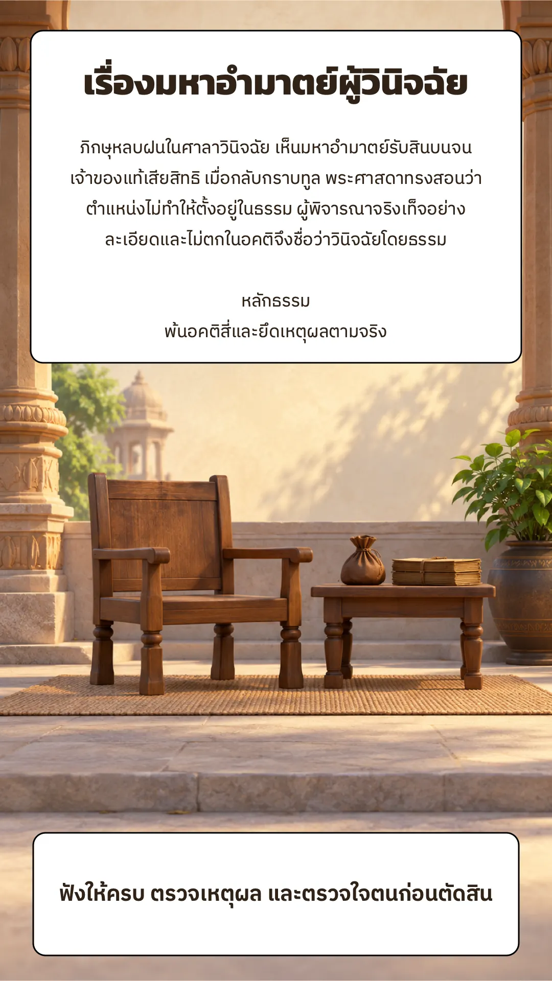 เรื่องมหาอำมาตย์ผู้วินิจฉัย ปกหลัง